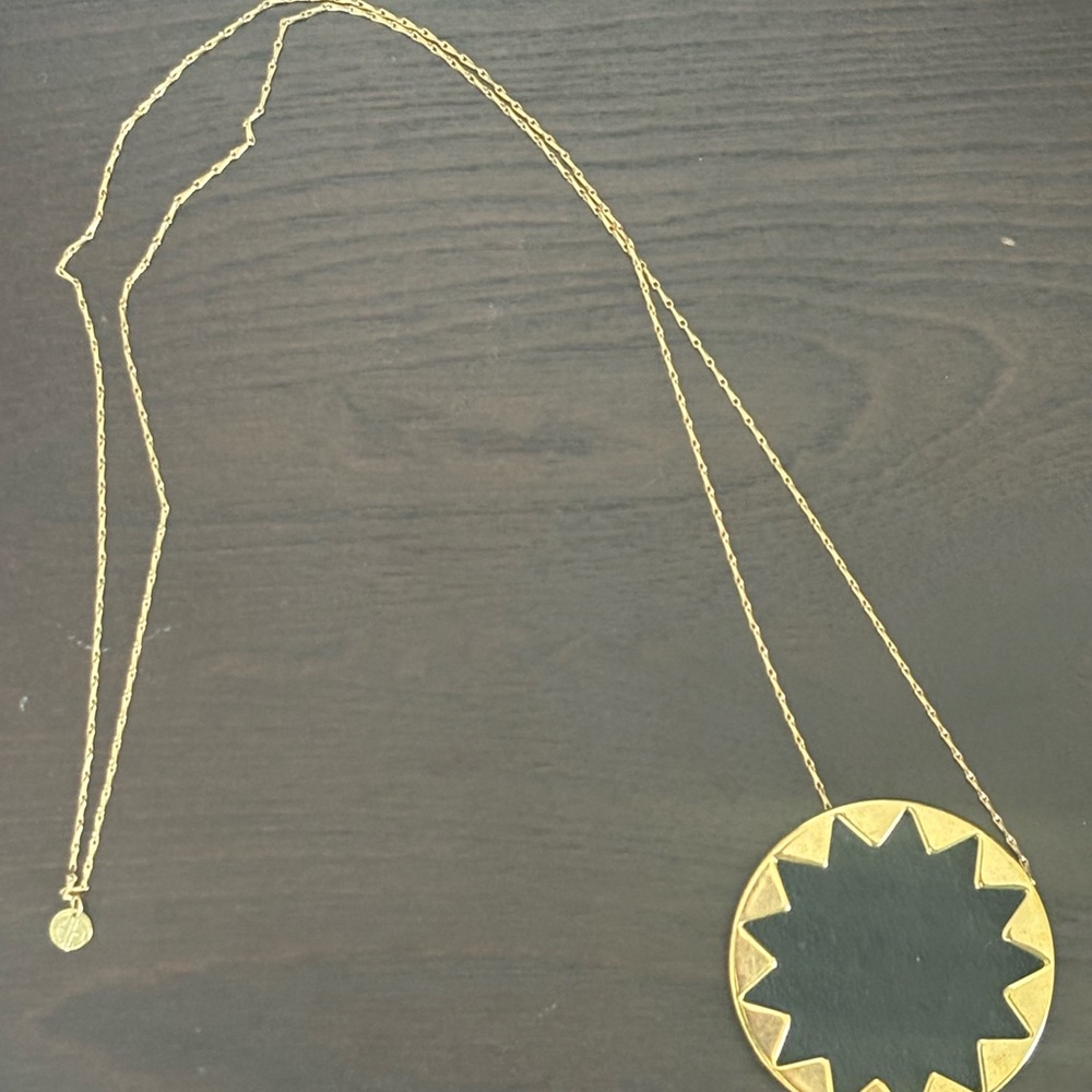 House of Harlow Gold Sunburst Pendant Necklace